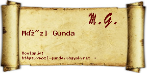 Mözl Gunda névjegykártya